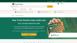 Travis Perkins Credit Card | Travis Perkins