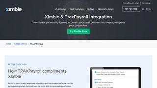 Connect TraxPayroll with Ximble for Better Payroll Management | Ximble