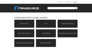 Logo - Traxsource Artist & Label Support