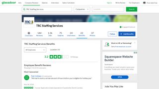 TRC Staffing Services Employee Benefits and Perks | Glassdoor