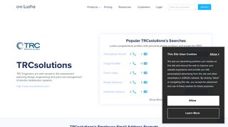 TRCsolutions - Email Address Format & Contact Phone Number - Lusha