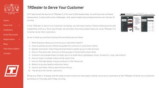 TRDealer to Serve Your Customer - Tucker Show