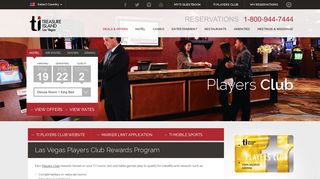 Las Vegas Players Club Deals | Las Vegas Rewards ... - Treasure Island