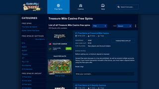 Newest Treasure Mile Casino Free Spins Bonuses - SpinMyBonus.com