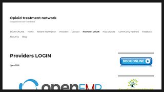 Providers LOGIN – Opioid treatment network