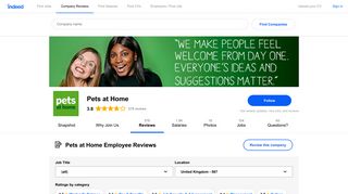 Working at Pets at Home: 562 Reviews | Indeed.co.uk