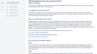 What happens now my venue is live? - Working with Treatwell ...