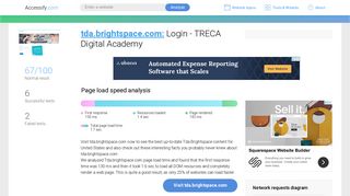 Access tda.brightspace.com. Login - TRECA Digital Academy