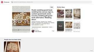 Wedding Guest Book Signature Tree Wedding by - Pinterest