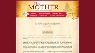 SANNYAS | IS IT IN YOUR DESTINY? | Sunita Chabra | THE MOTHER
