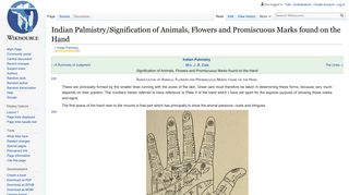 Indian Palmistry/Signification of Animals, Flowers and Promiscuous ...