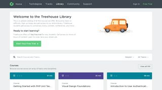 Treehouse: HTML, CSS, PHP, & iOS Development Courses