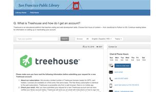What is Treehouse and how do I get an account? - FAQ