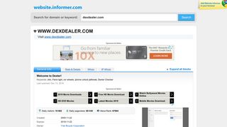 dexdealer.com at WI. Welcome to Dexter! - Website Informer