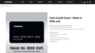 Trek Credit Card | Trek Bikes