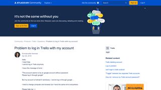 Problem to log in Trello with my account - Atlassian Community