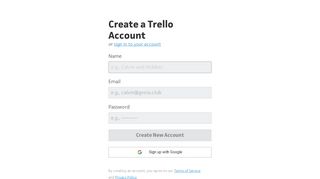 Sign Up - Trello