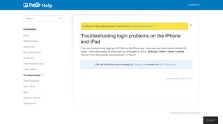 Troubleshooting login problems on the iPhone and iPad - Trello Help