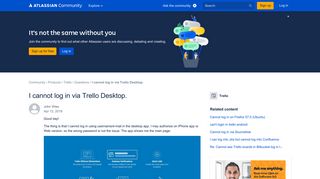 I cannot log in via Trello Desktop. - Atlassian Community