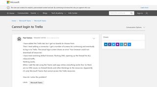 Cannot login to Trello - Microsoft Tech Community - 169073