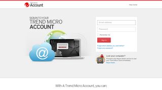 My Account | Sign In - Trend Micro