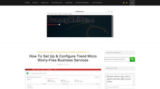 How To Set Up & Configure Trend Micro Worry-Free Business Services