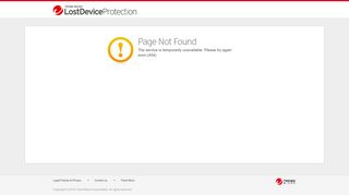 Sign In - Lost Device Protection - Trend Micro