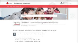Titanium Internet Security Support - Trend Micro Support