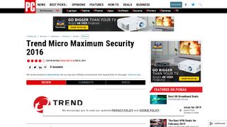 Trend Micro Maximum Security - Review 2017 - PCMag UK