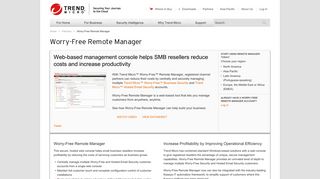 Worry-Free Remote Manager - Trend Micro APAC