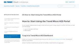 05 How to: Start Using the Trend Micro HES Portal – Ingram Micro ...