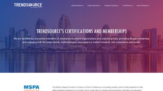 Certifications and Memberships | TrendSource