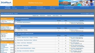 WorldMark Vacation Forum | Forums powered by UBB.threads™
