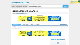 seller.trendybharat.com at WI. Seller Panel - Website Informer