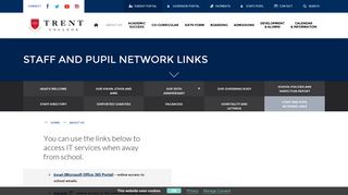 Staff and Pupil Network Links | Trent College