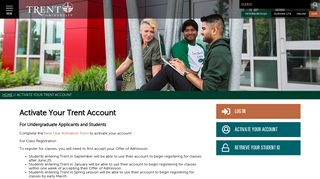 Activate Your Trent Account - Trent University :: Peterborough ...