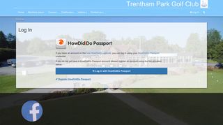 Log In - Trentham Park Golf Club