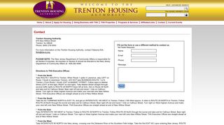 Contact - Trenton Housing Authority