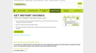 Get Instant Savings | Tresiba® (insulin degludec injection) 100 Units ...