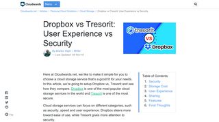 Dropbox vs Tresorit: User Experience vs Security - Cloudwards