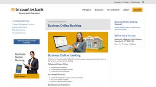 Business Online Banking › Tri Counties Bank