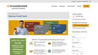 Business Credit Cards › Tri Counties Bank