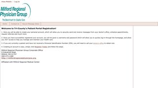 New Portal Account - Patient Portal