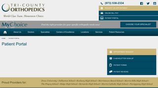 Patient Portal | Tri-County Orthopedics