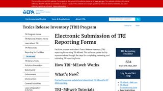 TRI-MEweb - EPA's January 19 snapshot