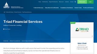 Triad Financial Services | NSC | NAFCU