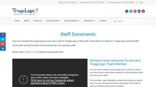 Staff Documents - TriageLogic