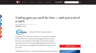 TrialPay gets you stuff for free -- with just a bit of a catch | VentureBeat