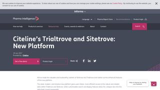 Citeline's Trialtrove and Sitetrove | Pharma Intelligence