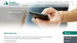 Triangle Credit Union - Personal - Online Banking - Mobile Banking